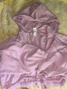 H&M Light Pink Hooded Sweatshirt